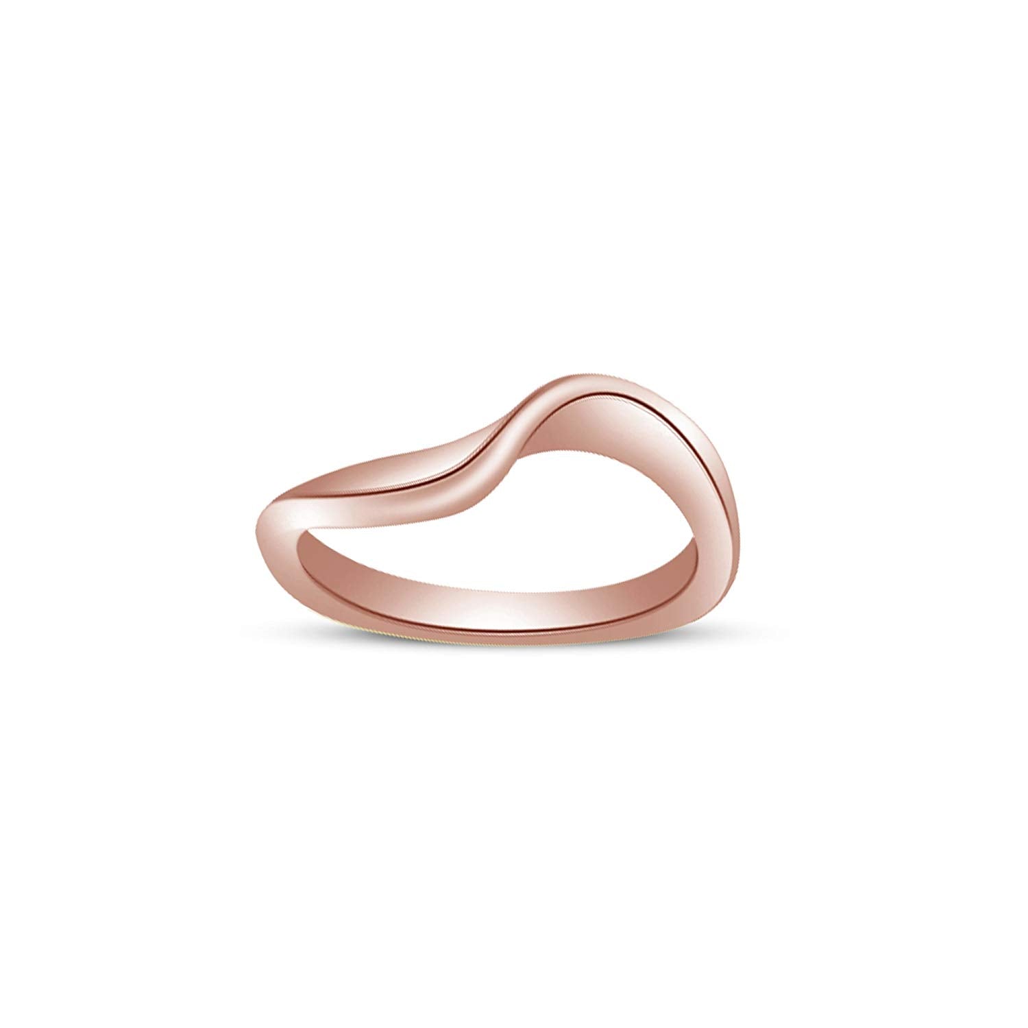 atjewels 14K Rose Gold Over Sterling Round White CZ Bridal Set Ring for Women's MOTHER'S DAY SPECIAL OFFER - atjewels.in