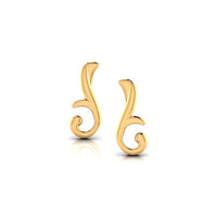 atjewels 14K Yellow Gold Over 925 Sterling Silver Fashion Stud Earrings For Women's MOTHER'S DAY SPECIAL OFFER - atjewels.in