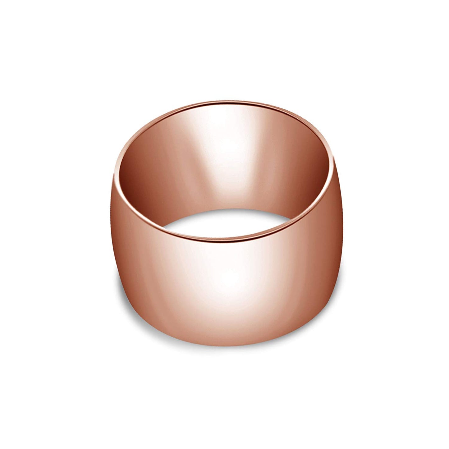 atjewels 14K Yellow Gold Over .925 Sterling Silver Plain Band Ring MOTHER'S DAY SPECIAL OFFER - atjewels.in