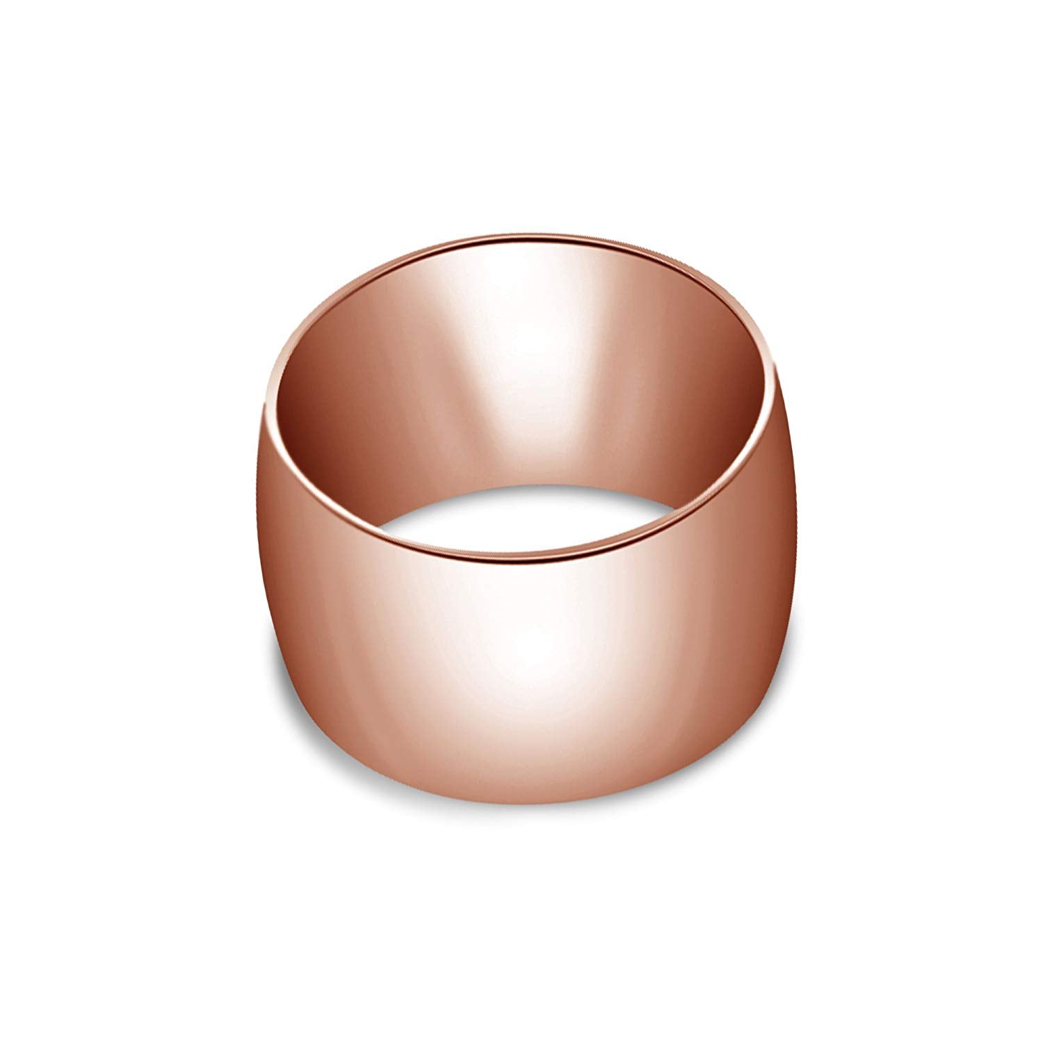 atjewels 14K Yellow Gold Over .925 Sterling Silver Plain Band Ring MOTHER'S DAY SPECIAL OFFER - atjewels.in