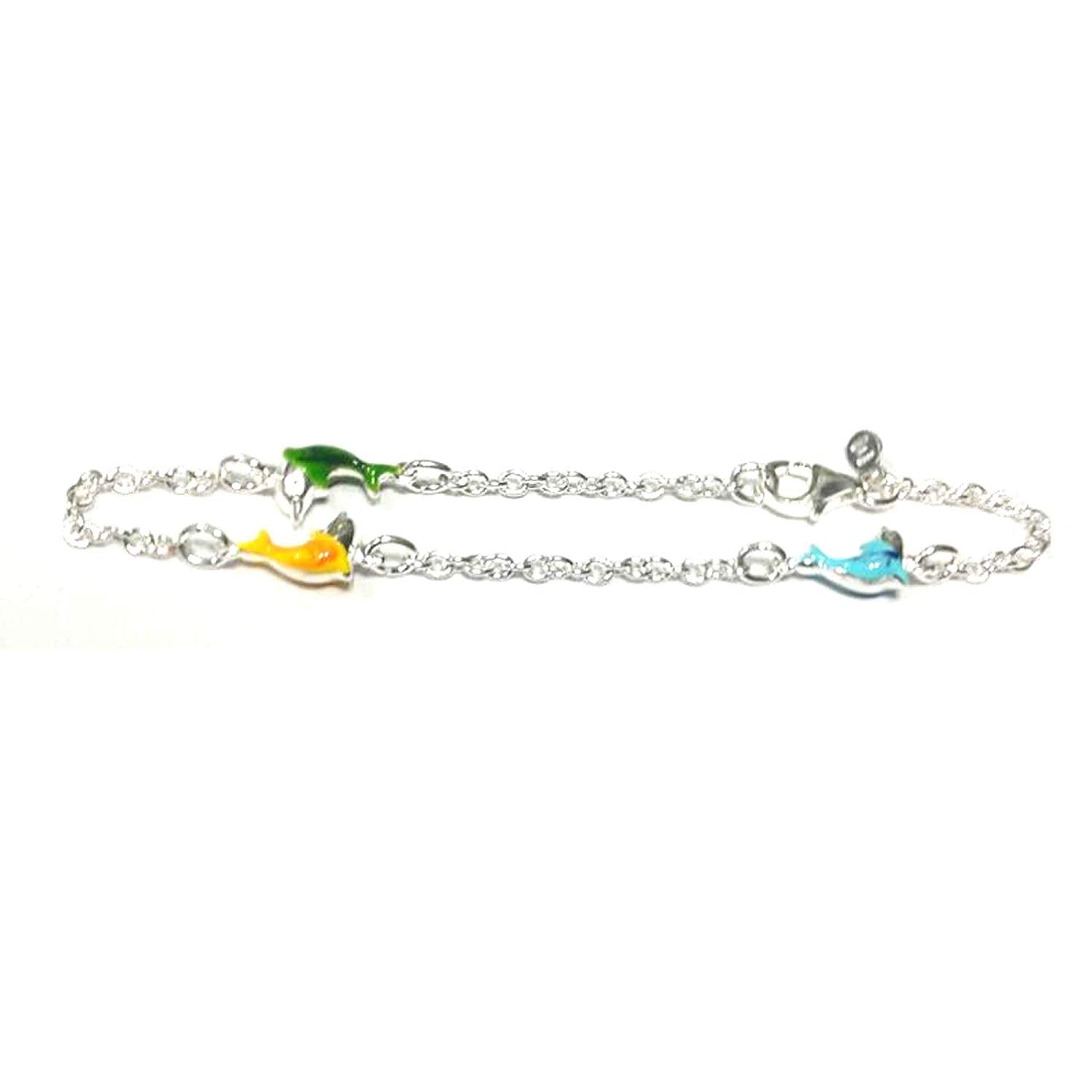 atjewels .925 Sterling Silver Charm 1 Pair of Bracelet & Anklets For Kid's For MOTHER'S DAY SPECIAL OFFER - atjewels.in