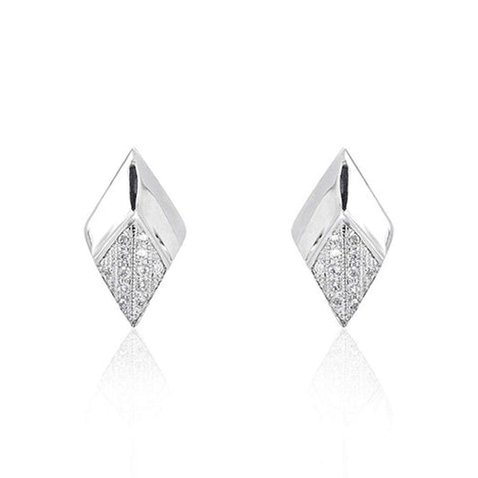 atjewels 0.97 Ct 14K White Gold Over 925 Sterling Silver Round White CZ Stud Earrings MOTHER'S DAY SPECIAL OFFER - atjewels.in