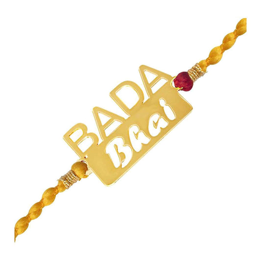 atjewels 14K Yellow Gold Over .925 Sterling Silver BADA BHAI Rakhi MOTHER'S DAY SPECIAL OFFER - atjewels.in