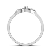 atjewels 14K White Gold Over 925 Silver Round White CZ Fashion Promise Ring For Women's MOTHER'S DAY SPECIAL OFFER - atjewels.in