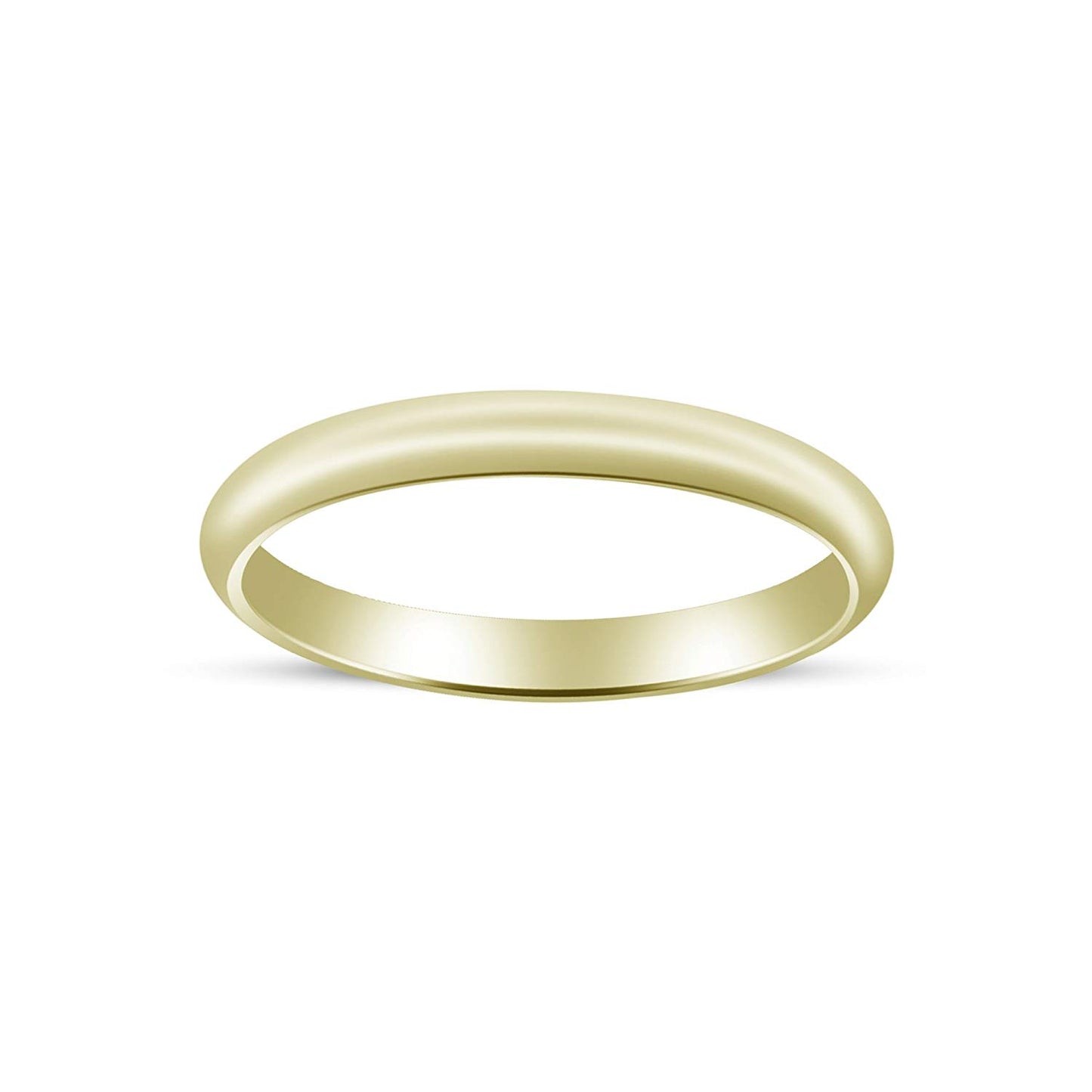 atjewels 14K Yellow Gold Over 925 Silver Anniversary Plain Band Ring For Women's MOTHER'S DAY SPECIAL OFFER - atjewels.in