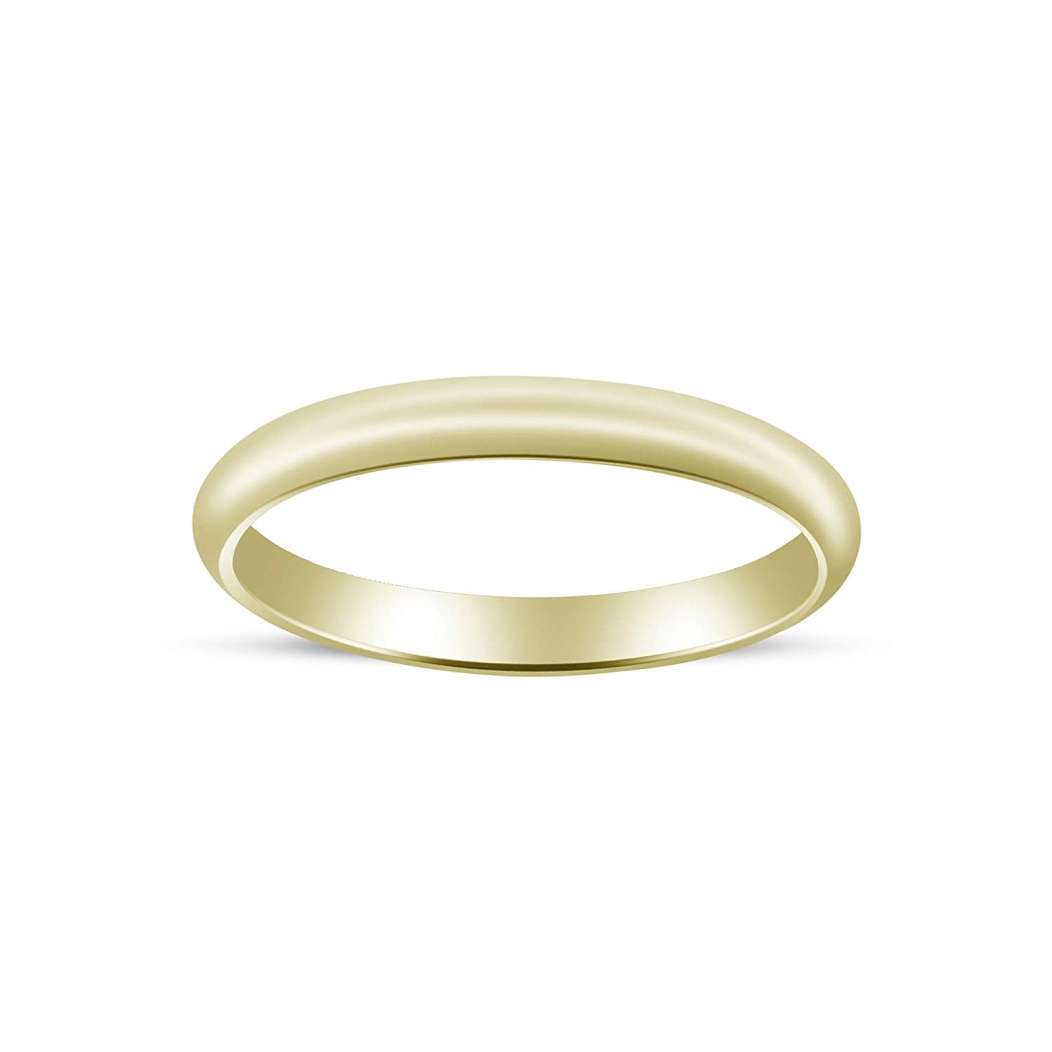 atjewels 14K Yellow Gold Over 925 Silver Anniversary Plain Band Ring For Women's MOTHER'S DAY SPECIAL OFFER - atjewels.in
