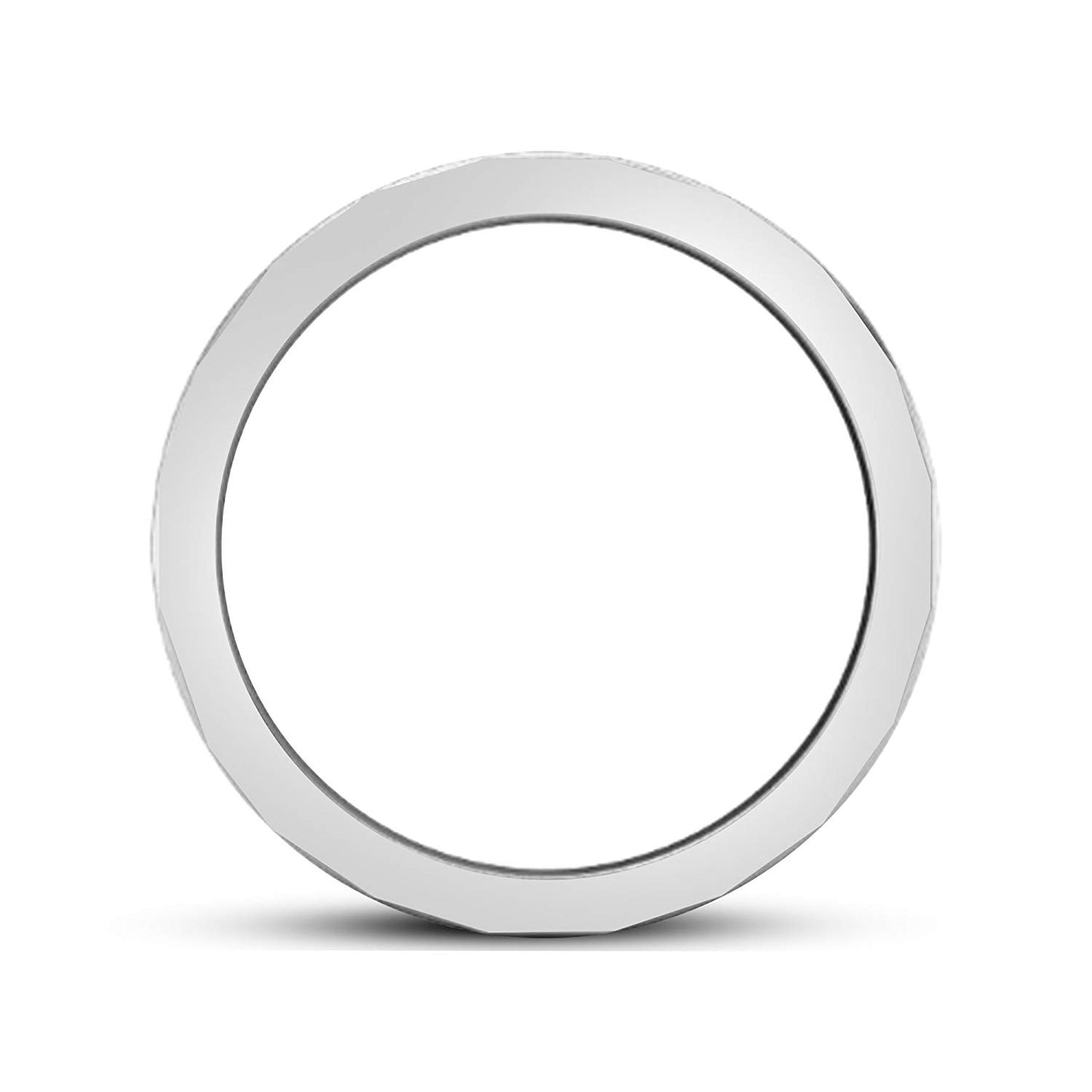 atjewels 18K White Gold Over 925 Sterling Silver Anniversary Band Rings For Men's MOTHER'S DAY SPECIAL OFFER - atjewels.in