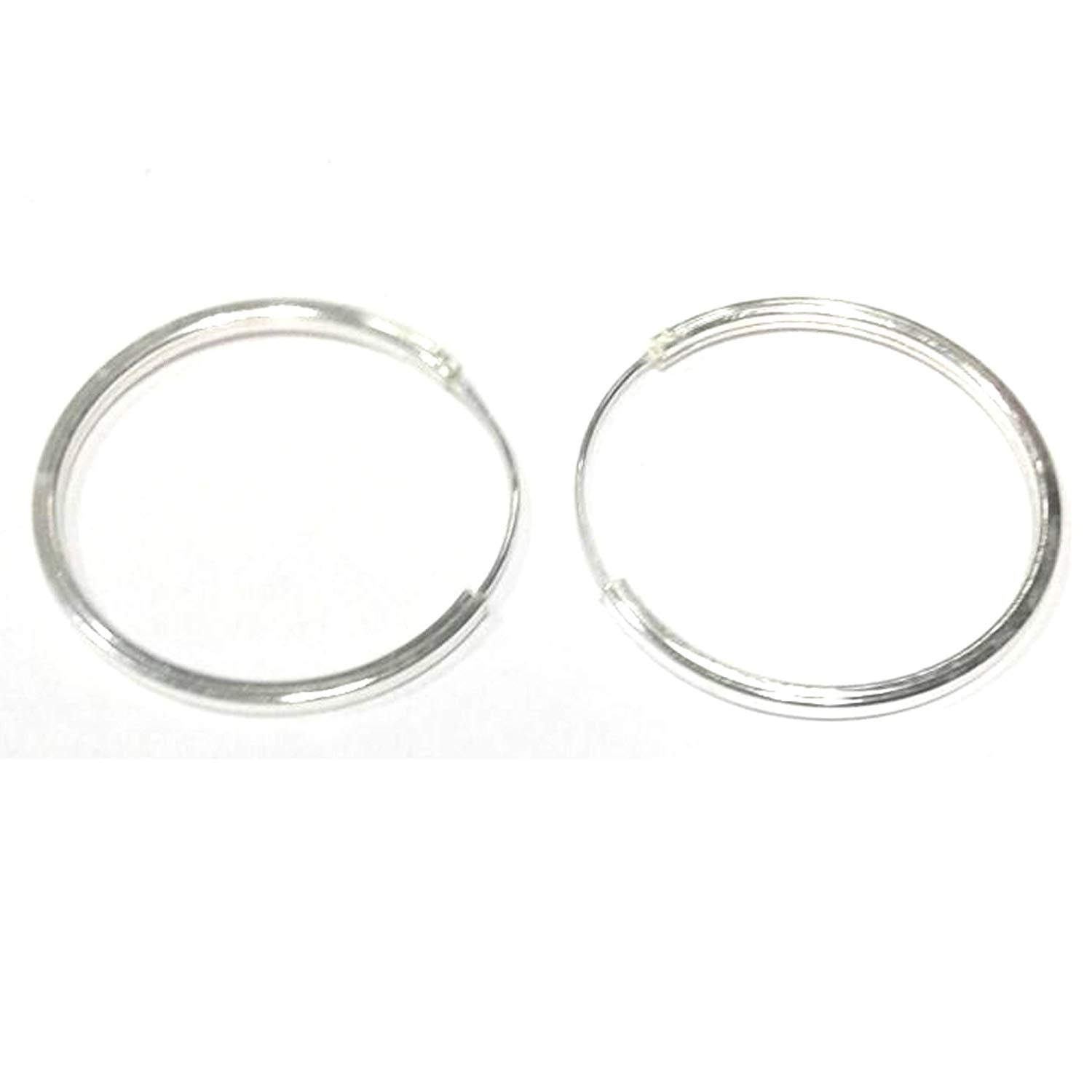 atjewels .925 Sterling Silver Large Hoop Earrings For Girl's and Women's For MOTHER'S DAY SPECIAL OFFER - atjewels.in