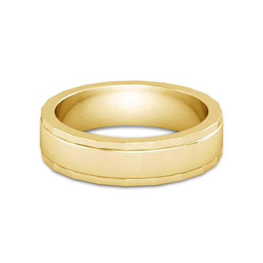 atjewels 18K Yellow Gold Over 925 Sterling Silver Anniversary Band Rings For Men's MOTHER'S DAY SPECIAL OFFER - atjewels.in