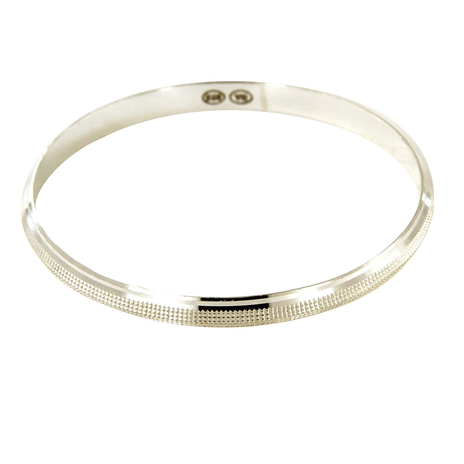 atjewels .925 Sterling Silver 8"L Bangle Bracelet For Men's And Boys For MOTHER'S DAY SPECIAL OFFER - atjewels.in