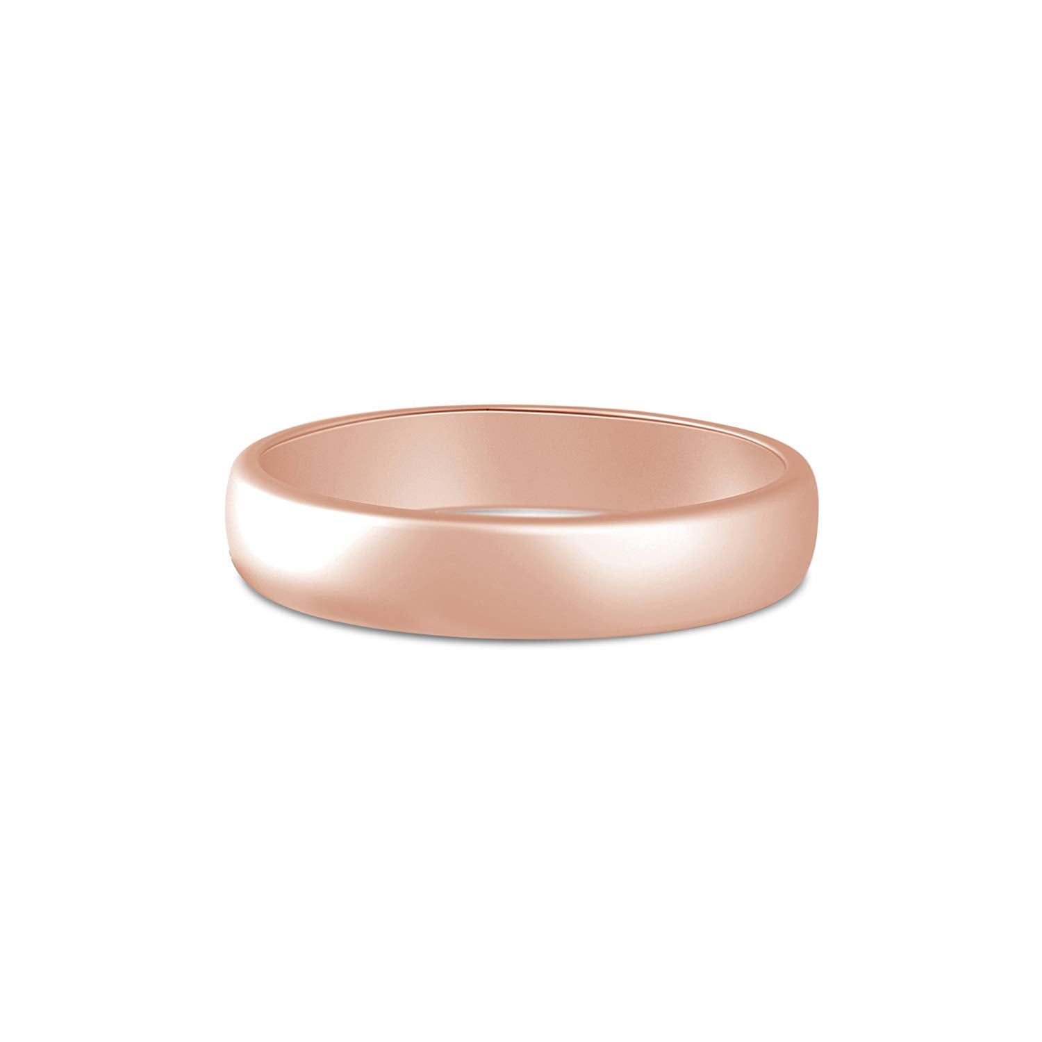 atjewels 14K Rose Gold Plated on 925 Silver Anniversary Plain Band Ring For Women's MOTHER'S DAY SPECIAL OFFER - atjewels.in