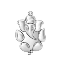 atjewels 18K White Gold Plated on 925 Sterling Silver Ganesh Pendant MOTHER'S DAY SPECIAL OFFER - atjewels.in