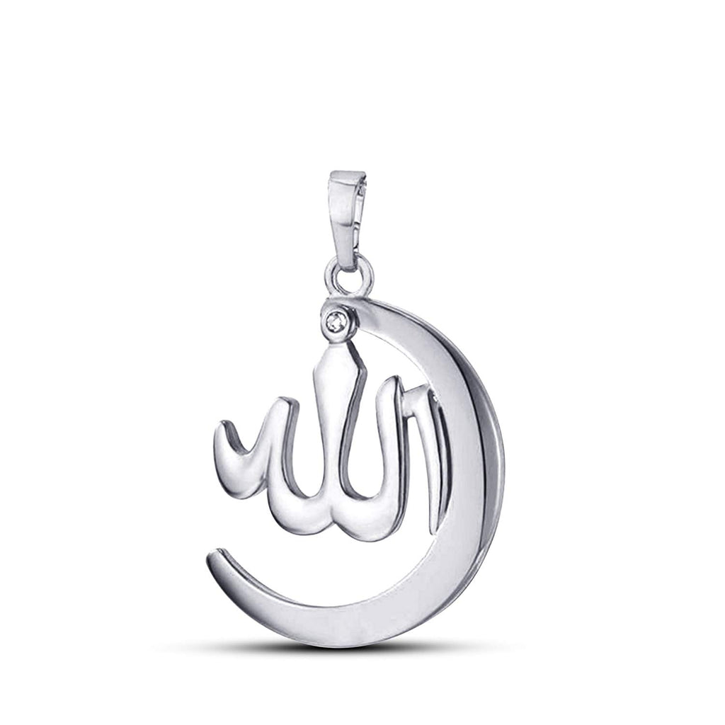 Sterling silver allah deals pendant