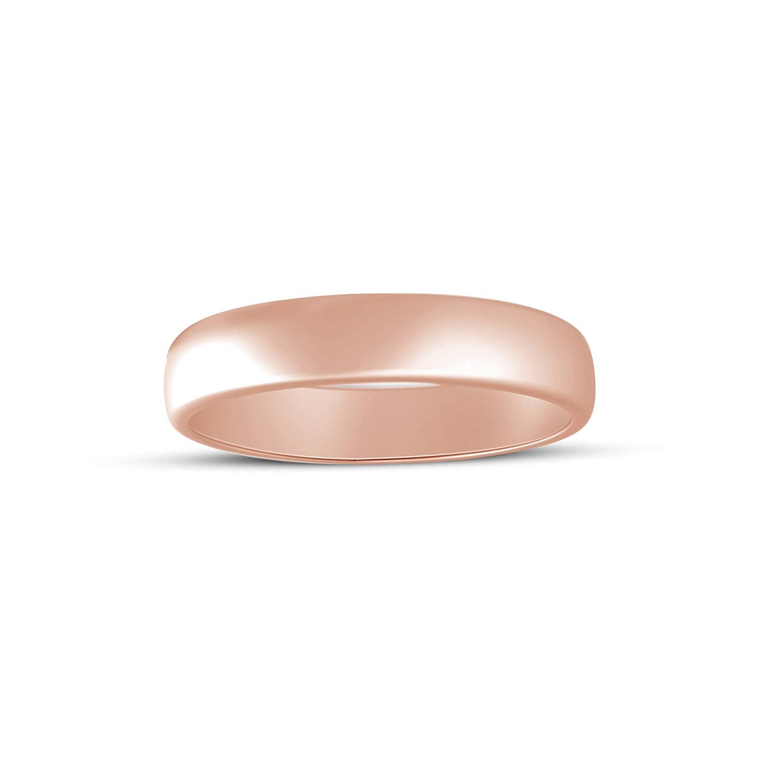 atjewels 14K Rose Gold Plated on 925 Silver Anniversary Plain Band Ring For Women's MOTHER'S DAY SPECIAL OFFER - atjewels.in