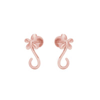 atjewels 14K Rose Gold Over .925 Sterling Silver Butterfly Stud Earrings For Women's MOTHER'S DAY SPECIAL OFFER - atjewels.in