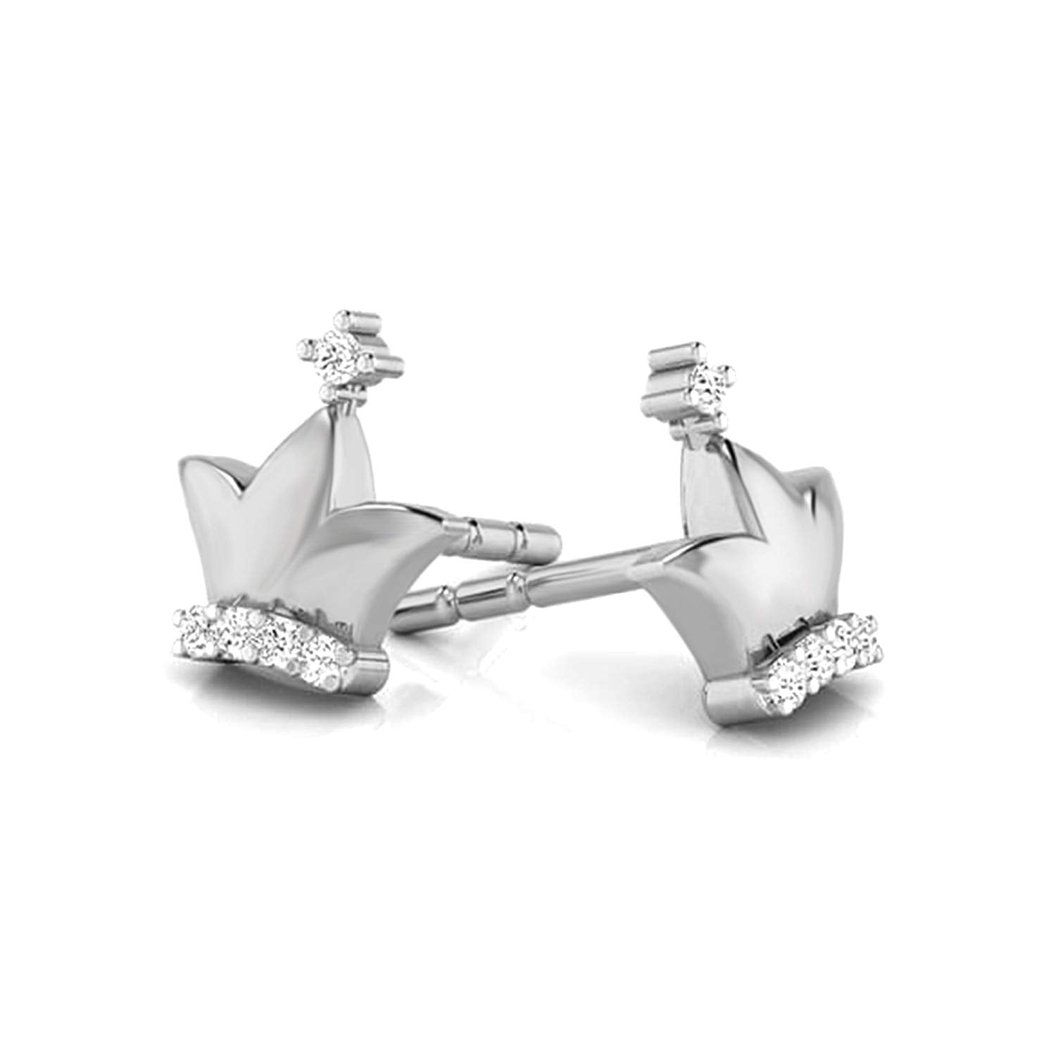 Buy Palace of Silver Square Shaped Stud Earrings Online  Aza Fashions