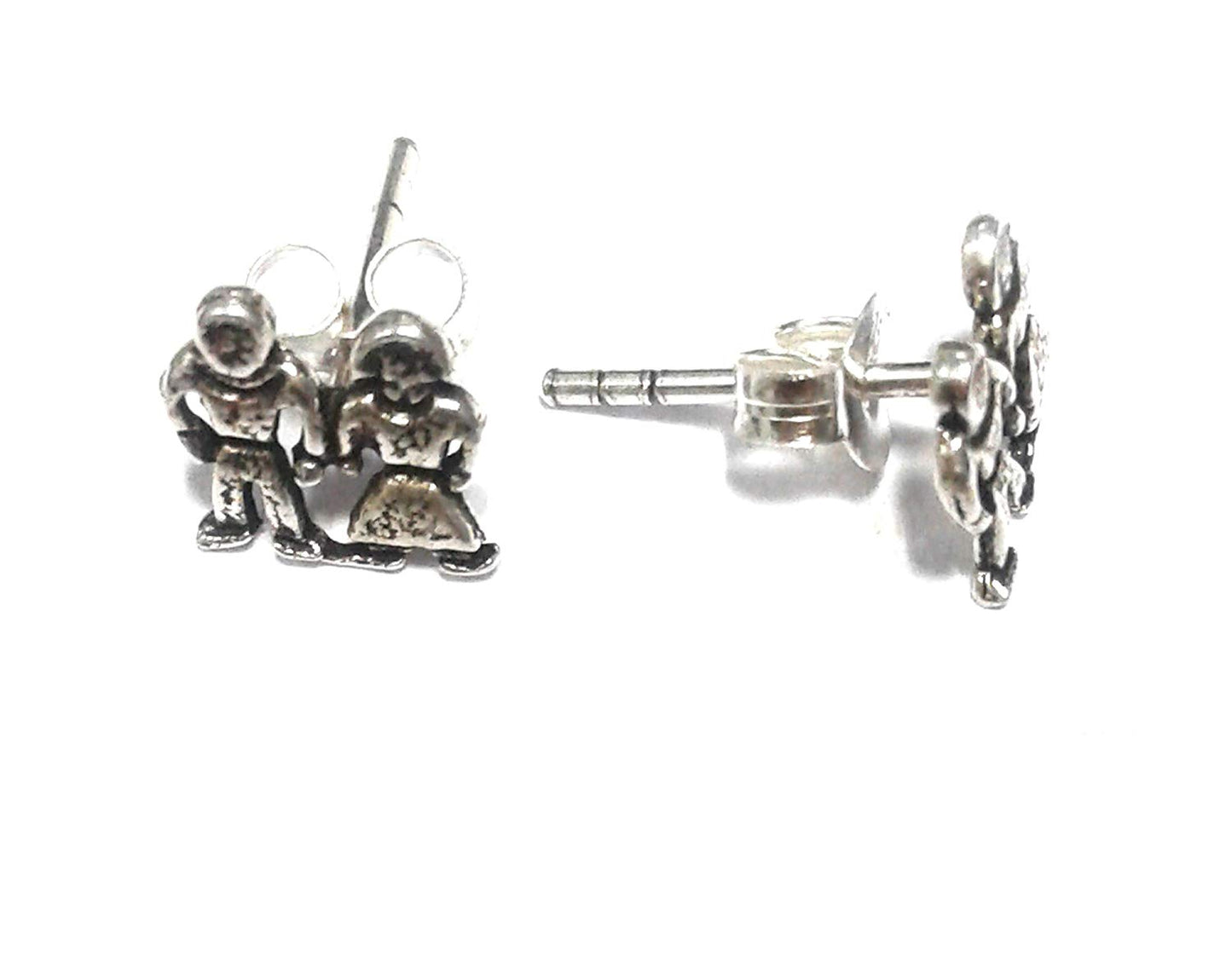 atjewels Oxidised .925 Sterling Silver Stud Earrings For Girl's and Women's For MOTHER'S DAY SPECIAL OFFER - atjewels.in