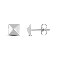 atjewels Stud Earrings in 14k White Gold Plated on 925 Sterling Silver MOTHER'S DAY SPECIAL OFFER - atjewels.in