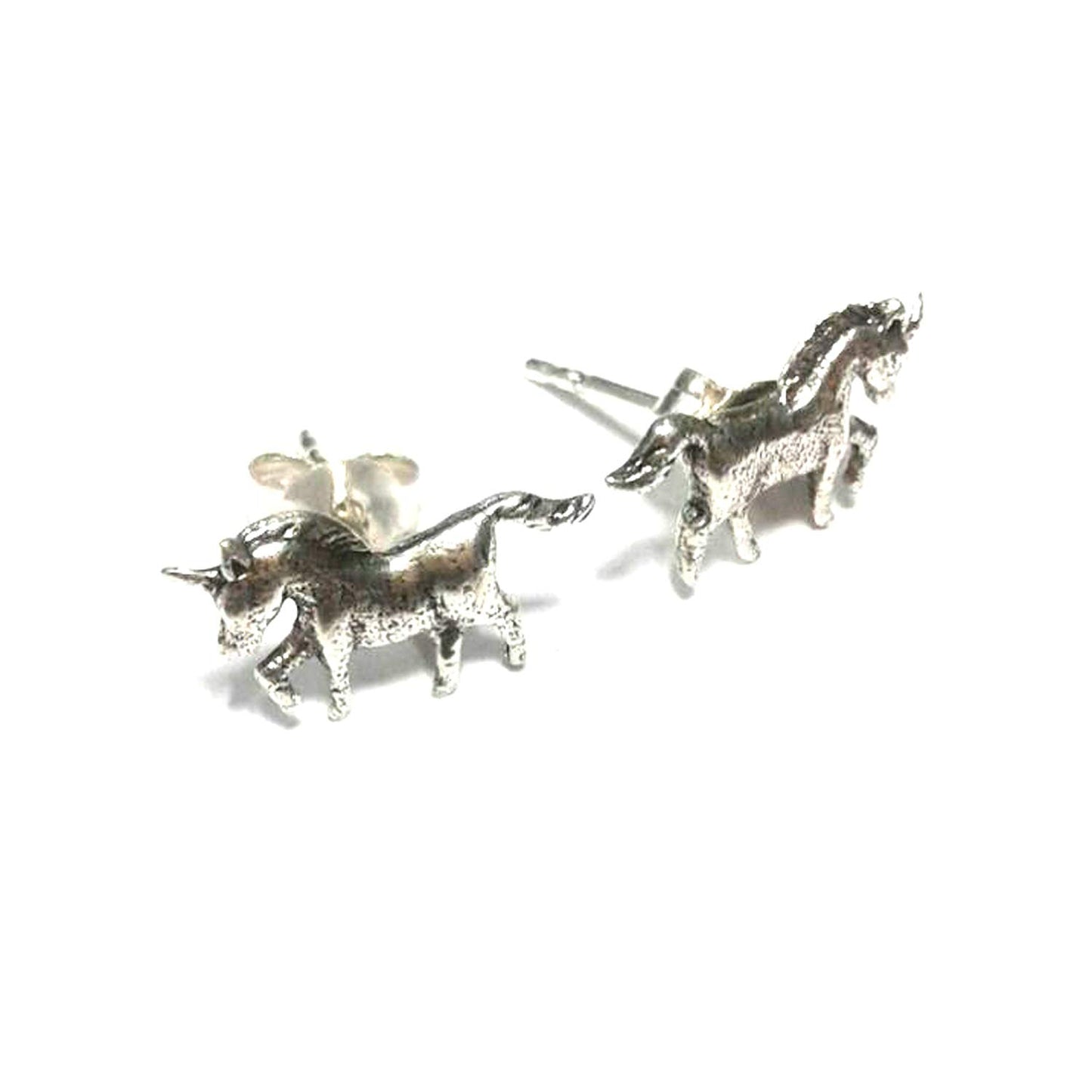 atjewels Oxidised .925 Sterling Silver Horse Stud Earrings For Girl's and Women's For MOTHER'S DAY SPECIAL OFFER - atjewels.in