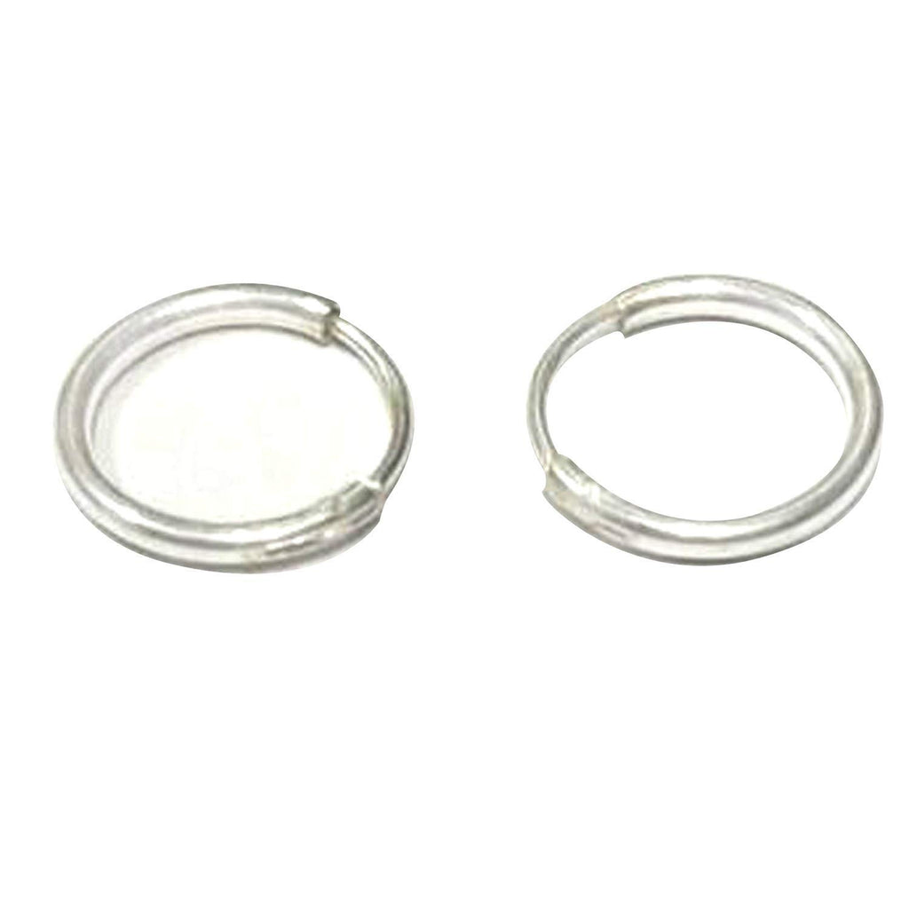 atjewels .925 Sterling Silver Small Hoop Earrings For Girl's and Women's 28mm - atjewels.in