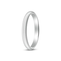 atjewels 18K White Gold Over .925 Sterling Silver Anniversary Plain Band Ring For Women's MOTHER'S DAY SPECIAL OFFER - atjewels.in