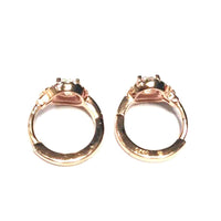 atjewels Round Cut White CZ 14k Rose Gold Over 925 Sterling Silver Hoop Earrings For Girl's and Women's For MOTHER'S DAY SPECIAL OFFER - atjewels.in
