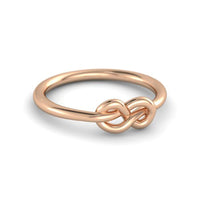 atjewels 14k Rose Gold Over .925 Sterling Silver Infinity Wedding Band Ring For Women's and Girl's - atjewels.in