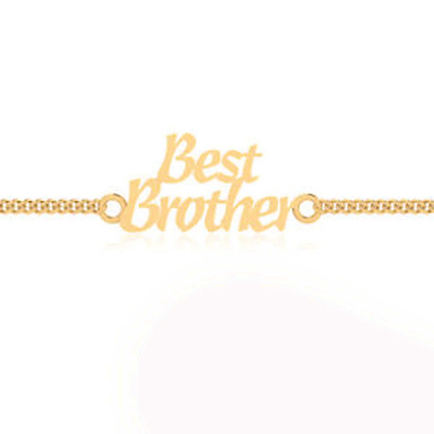 Anopchand Tilokchand Jewellers 14K Yellow Gold Over 925 Sterling Silver Best Brother Rakhi For Men /Boys - atjewels.in