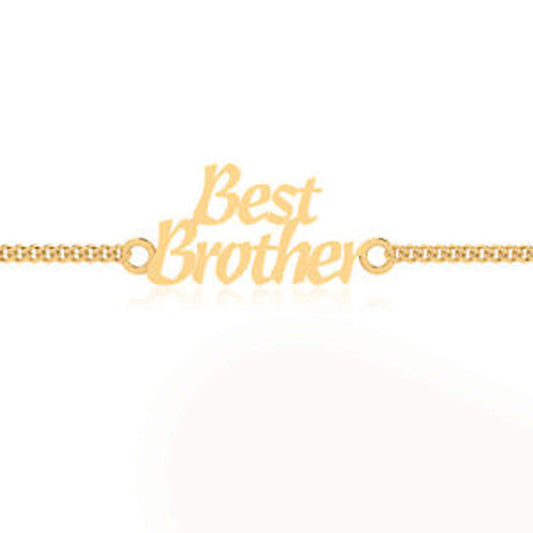 Anopchand Tilokchand Jewellers 14K Yellow Gold Over 925 Sterling Silver Best Brother Rakhi For Men /Boys - atjewels.in