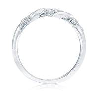 atjewels 14K White Gold Over Sterling Silver White Zirconia Engagement Band Ring for Women's MOTHER'S DAY SPECIAL OFFER - atjewels.in
