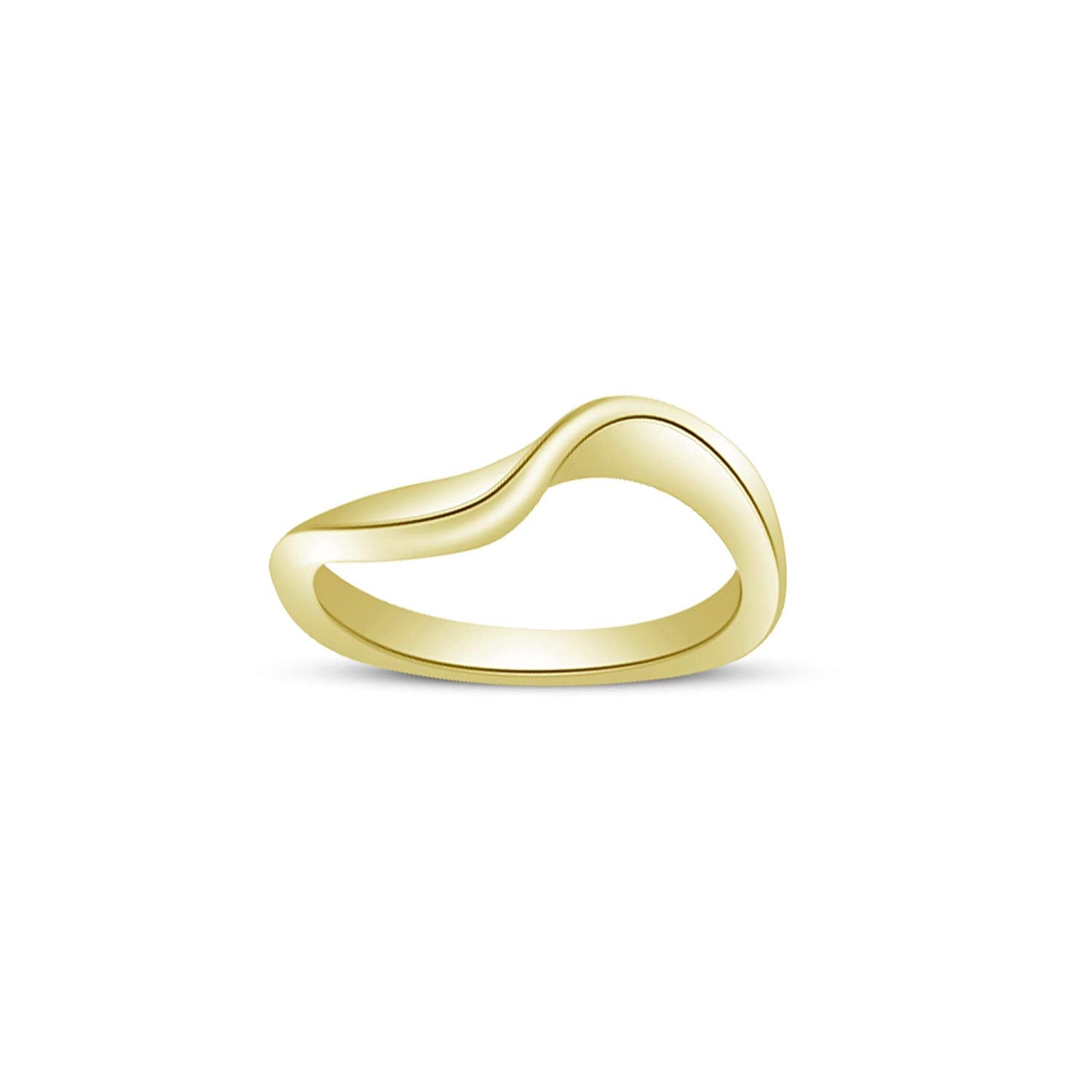 atjewels 14K Yellow Gold Over Sterling Round White CZ Bridal Set Ring for Women's MOTHER'S DAY SPECIAL OFFER - atjewels.in