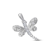 atjewels 18K White Gold Over 925 Sterling White Cubic Zirconia Fashion Butterfly Pendant MOTHER'S DAY SPECIAL OFFER - atjewels.in