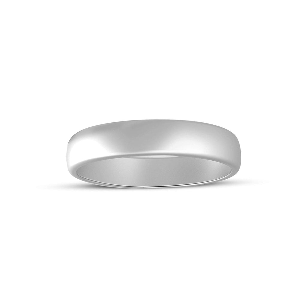 atjewels 925 Sterling Silver Anniversary Plain Band Ring For