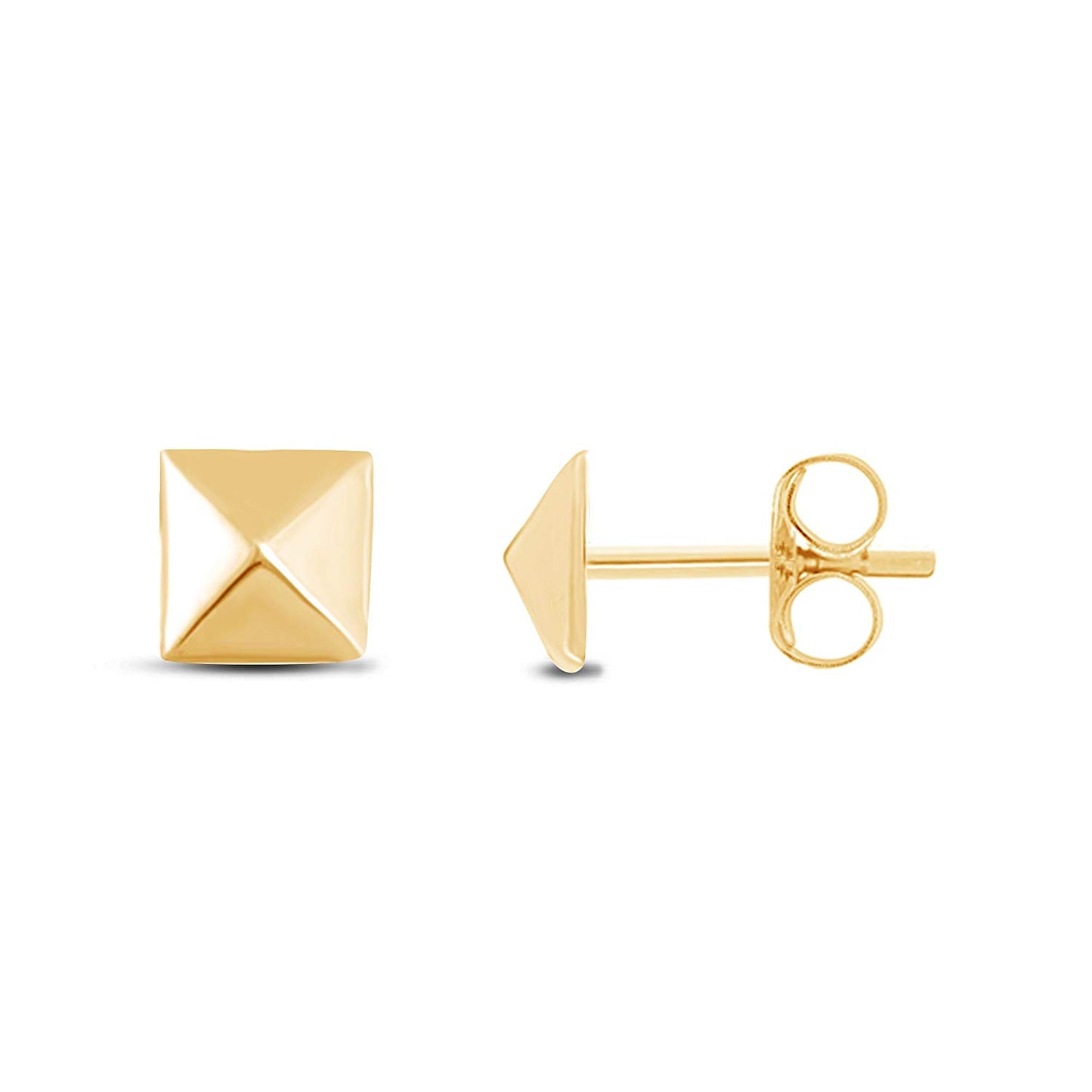 atjewels Stud Earrings in 14k Yellow Gold Plated on 925 Sterling Silver MOTHER'S DAY SPECIAL OFFER - atjewels.in