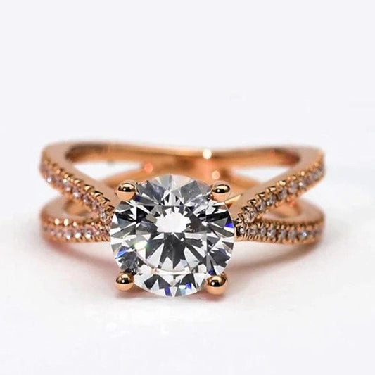 1 CT 925 Sterling Silver Round Cut Diamond Halo Anniversary Women Ring