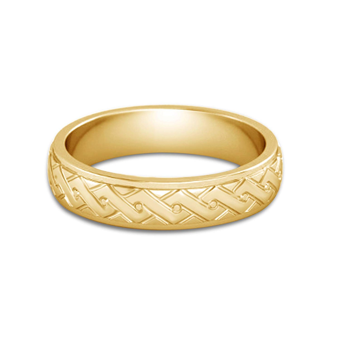 atjewels 18K Rose Gold Over 925 Sterling Silver Wedding Band Ring For Men's MOTHER'S DAY SPECIAL OFFER - atjewels.in