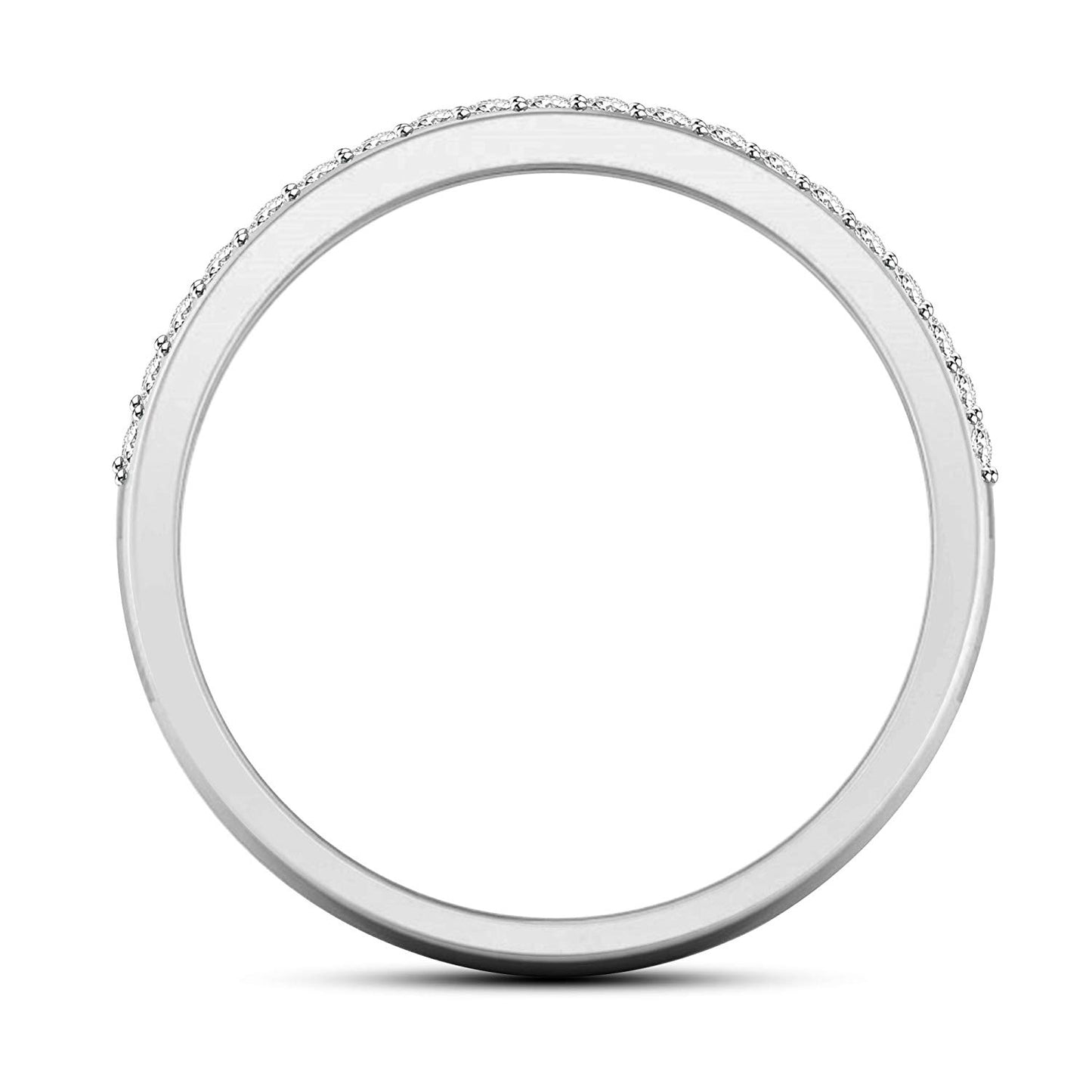 atjewels Round White Zirconia 14K White Gold Over 925 Silver Sterling Engagement Ring MOTHER'S DAY SPECIAL OFFER - atjewels.in