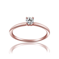 atjewels Free Shipping Women's Band Ring White CZ With 18K Rose Gold Over .925 Sterling Silver MOTHER'S DAY SPECIAL OFFER - atjewels.in