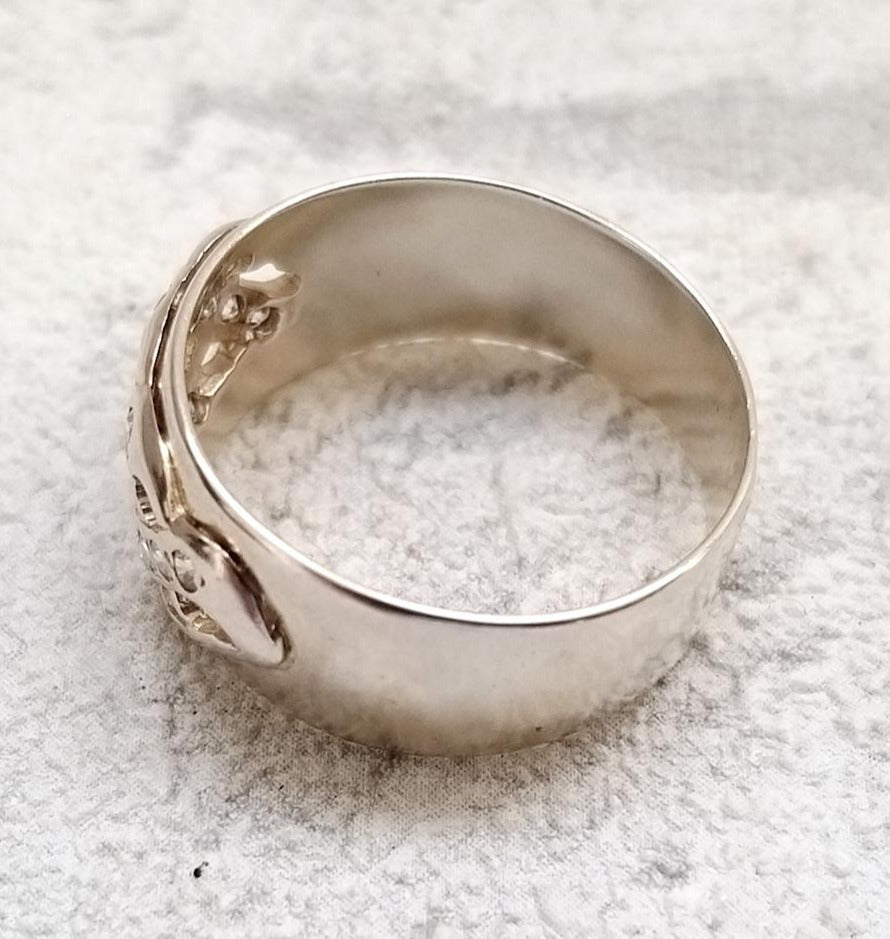 1/2 CT 925 Sterling Silver Round Cut Diamond Wedding Promise Band Ring