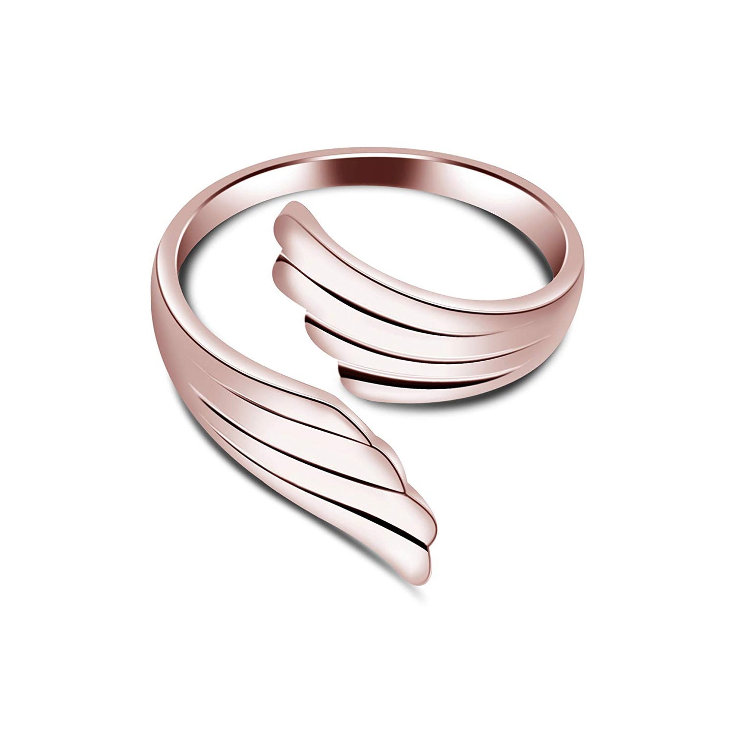 atjewels Adjustable ToeRing in 14K Rose Gold Plated On Silver For Women - atjewels.in