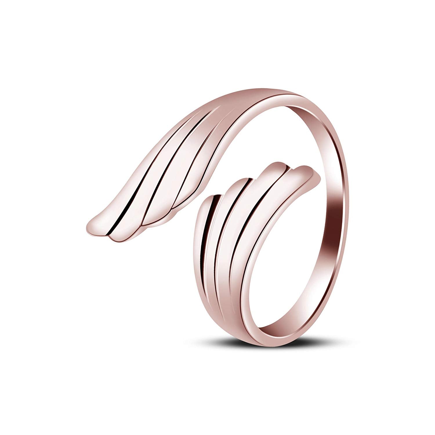 atjewels Adjustable ToeRing in 14K Rose Gold Plated On Silver For Women - atjewels.in