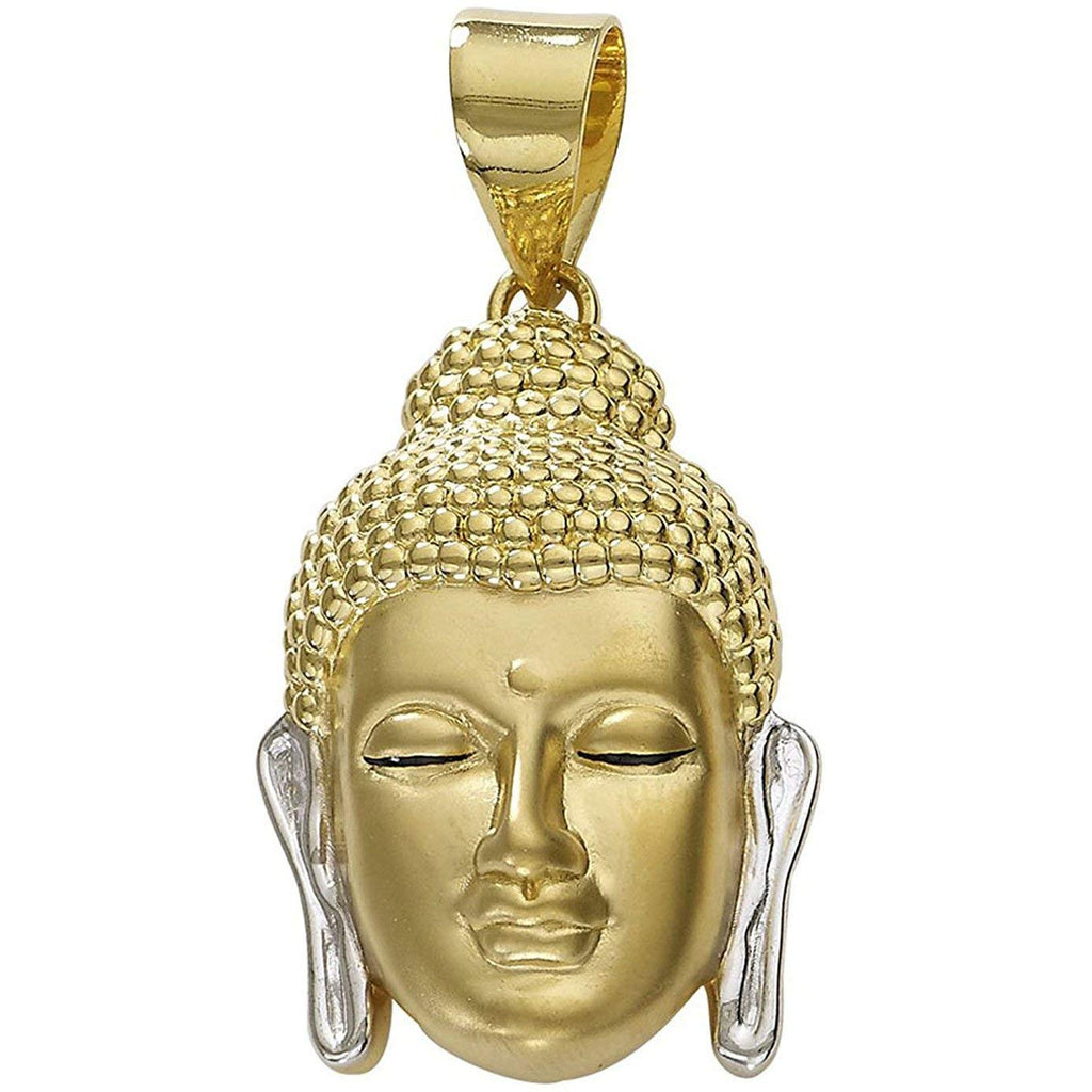New Personality Silver Moon Golden Color Buddha Pendant - Temu