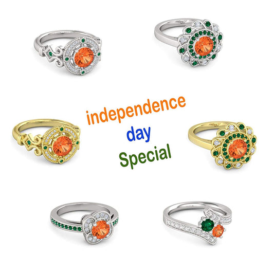 MOTHER'S DAY SPECIAL OFFER 14K gold Plated .925 Sterling Silver Round Cut Gemstone Women's Engagement Ring Variation MOTHER'S DAY SPECIAL OFFER - atjewels.in