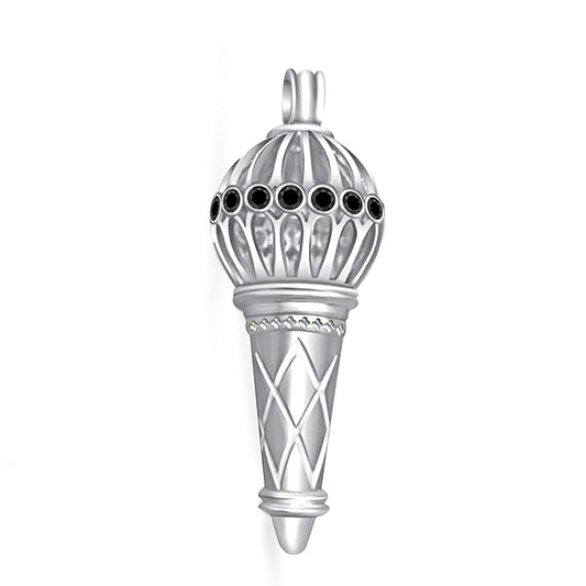 atjewels 925 Sterling Silver Bajrangi Bhaijan Style Hanuman Ji Ki Gadha Pendant MOTHER'S DAY SPECIAL OFFER - atjewels.in