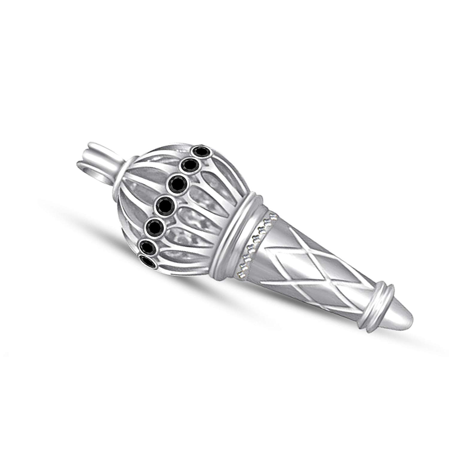 atjewels 925 Sterling Silver Bajrangi Bhaijan Style Hanuman Ji Ki Gadha Pendant MOTHER'S DAY SPECIAL OFFER - atjewels.in