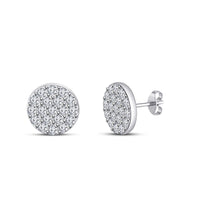 atjewels 18K White Gold Over .925 Sterling Silver Excellent White CZ Diamond Stud Earrings MOTHER'S DAY SPECIAL OFFER - atjewels.in