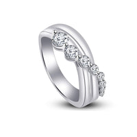 atjewels 14K White Gold Over Sterling Silver White Round Cut Ring for Women's MOTHER'S DAY SPECIAL OFFER - atjewels.in