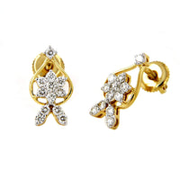 atjewels 14K Yellow Gold Plated On 925 Silver Flower Pendant and Earrings Set MOTHER'S DAY SPECIAL OFFER - atjewels.in