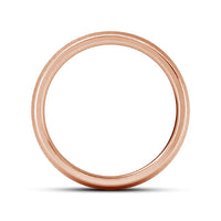 atjewels 18K Rose Gold Over 925 Sterling Silver Plain Wedding Band Ring For Men's MOTHER'S DAY SPECIAL OFFER - atjewels.in