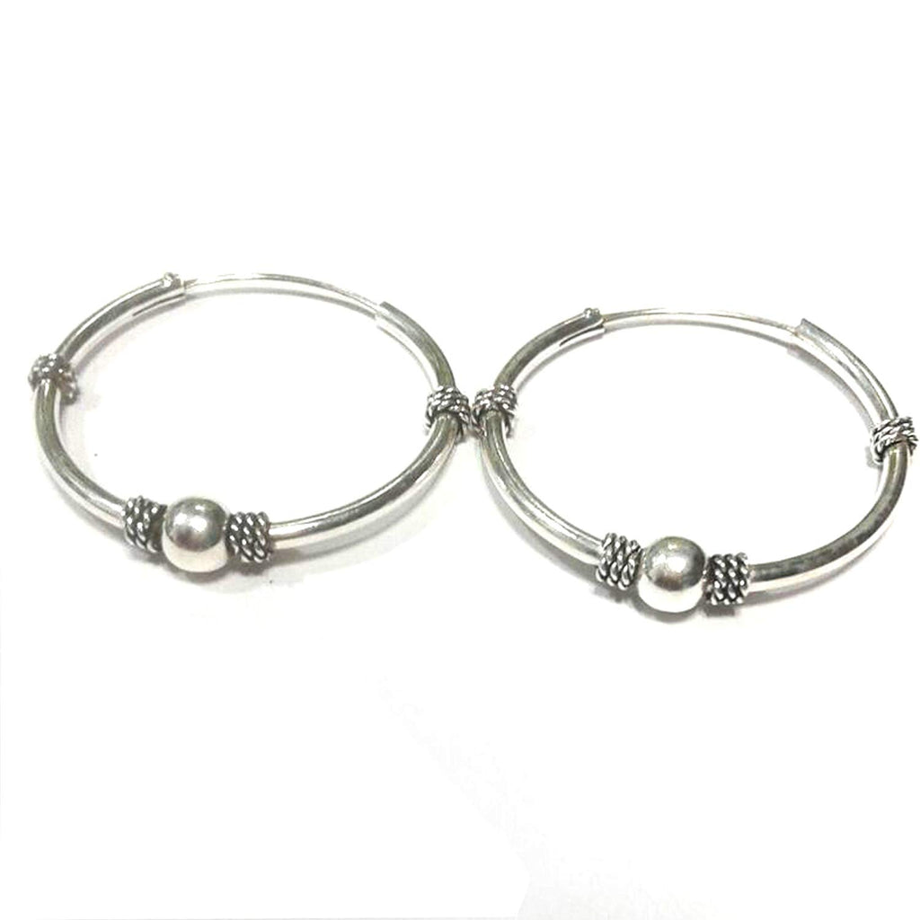 atjewels .925 Sterling Silver Hoop Earrings For Girl's and Women's For MOTHER'S DAY SPECIAL OFFER - atjewels.in